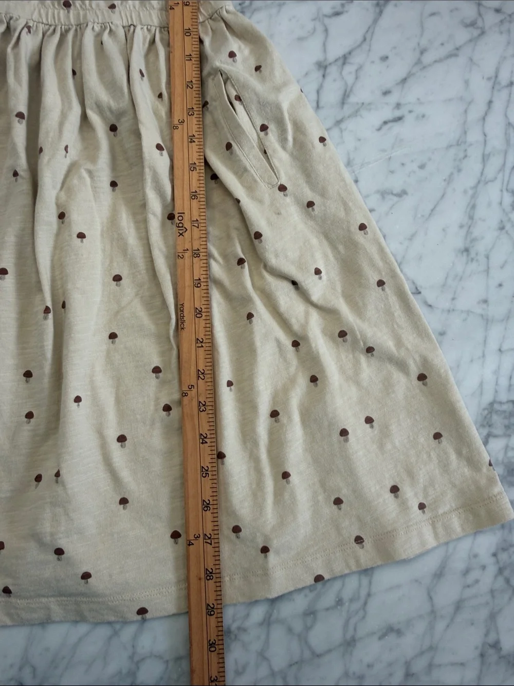 Rylee + Cru girls mushroom dress 6-7 NWOT
